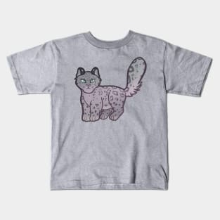 Snow Leopard Kids T-Shirt